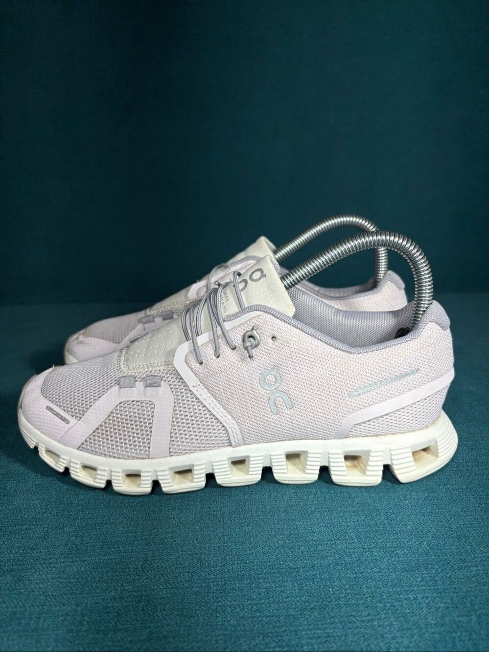 On Running Cloud Womens Shoes Size 6.5 Gray Lavender Swiss Engineering